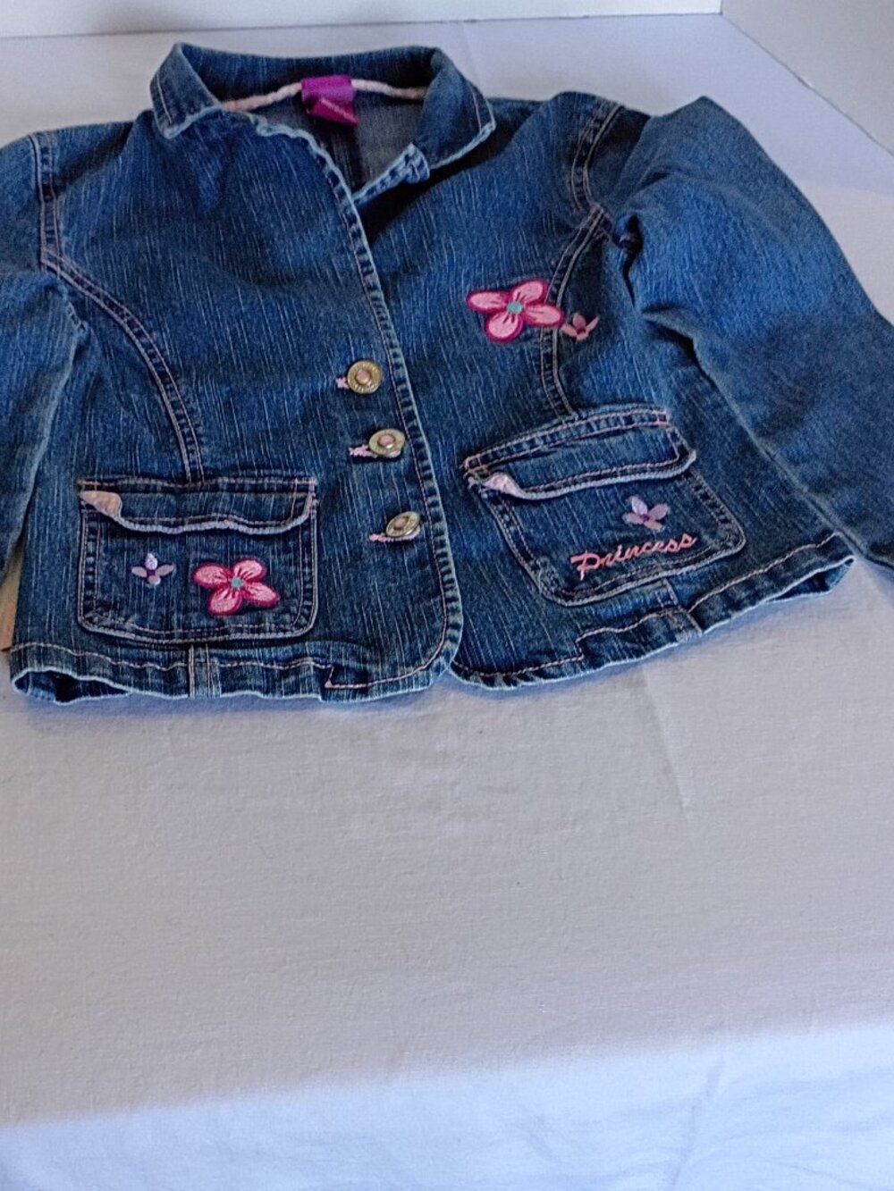 The Wonderful World Of Disney Childrens Princess Jean Jacket 6X